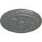 Ekena Millwork Exeter Ceiling Medallion (Fits Canopies up to 3 1/8"), Hand-Painted Platinum, 17 3/4"OD x 1 1/8"P CM17EXPLS - alternate 3
